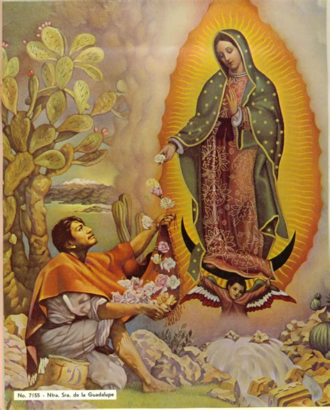 Our Lady Of Guadalupe Tilma Post 140 Jesus Born Christmas Merry