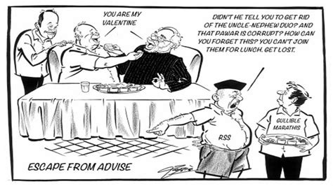 Raj Thackerays Latest Cartoon Mocks Modi Pawar Bonhomie India Today