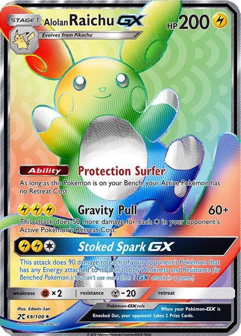 We did not find results for: Alolan Raichu GX Rainbow Rare Custom Pokemon Card ...