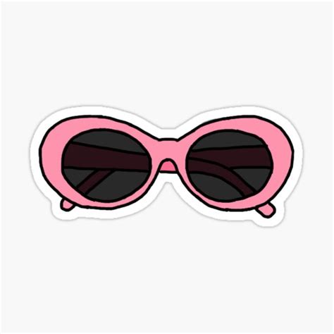 Cute Clout Goggles Sticker For Sale By Whynotaesthetic Redbubble