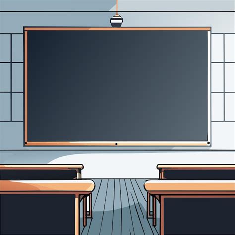 Premium Vector Empty School Class Room Or Blank Classroom Scene With
