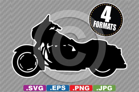 Cruiser Motorcycle Silhouette Graphic By Idrawsilhouettes · Creative
