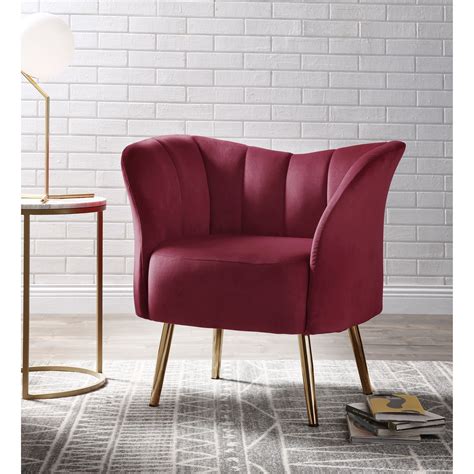 Adding an accent chair into your space is one of the most practical ways to bring a design together. Acme Furniture Reese Contemporary Accent Chair with ...