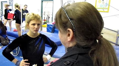 Mandy Lathim Chatting It Up With A Gymnastic Judge Youtube