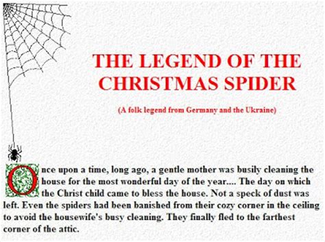 There is a legend in germany and ukraine on why you want to find a spider in your christmas tree, and the origin of tinsel. Folk Legend About The Christmas Spider | Content in a Cottage