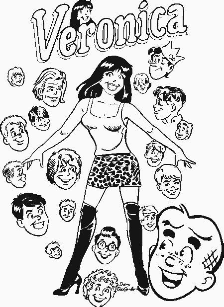 Betty And Veronica Archie Comics Coloring Pagespictures Betty And