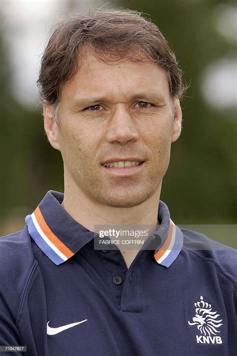 dutch national football team coach marco van basten poses 25 may 2006 news photo getty images