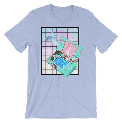 Sounds perfect wahhhh, i don't wanna. Vaporwave Aesthetic Dolphin DS | Short-Sleeve Unisex T ...