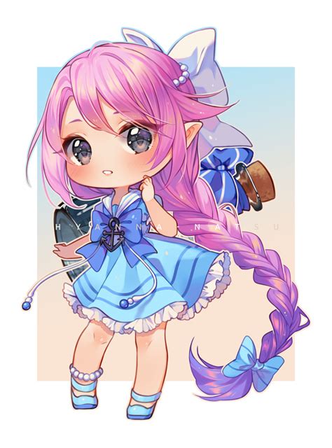 Commission Bottled Storms By Hyanna Natsu On DeviantArt Cute Anime Chibi Cute Dragon