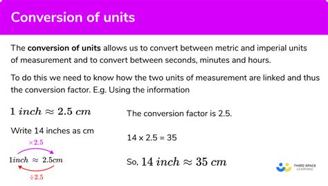 Conversion Of Units Gcse Maths Steps Examples And Worksheet