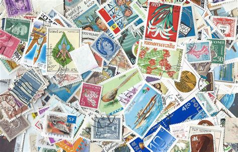 200 Postage Stamps Scrapbooking Collage Altered Art