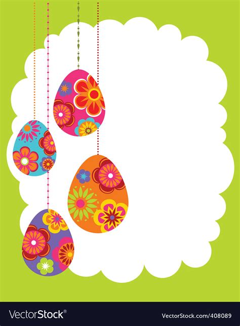 Easter placements, easter ispy games, easter cootie catcher, and more! Easter border Royalty Free Vector Image - VectorStock