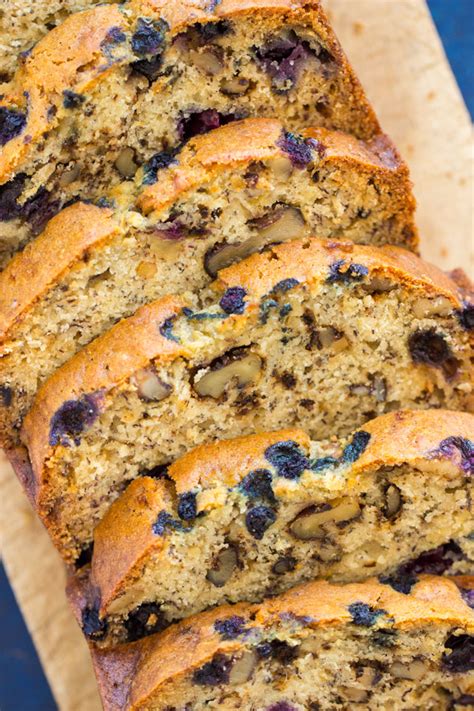Perfect Blueberry Banana Bread Recipe The Gold Lining Girl