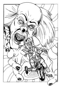 Pennywise coloring pages ideas with printable pdf. Pennywise The Clown Coloring Pages at GetColorings.com ...