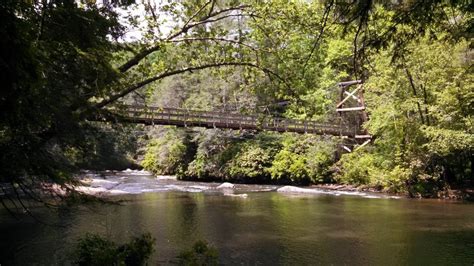 Swinging Bridge At Toccoa River Ga