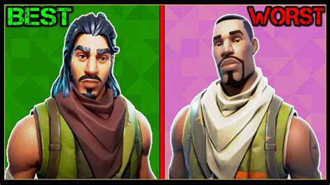 Ranking Every Default Skin From Worst To Best Fortnite