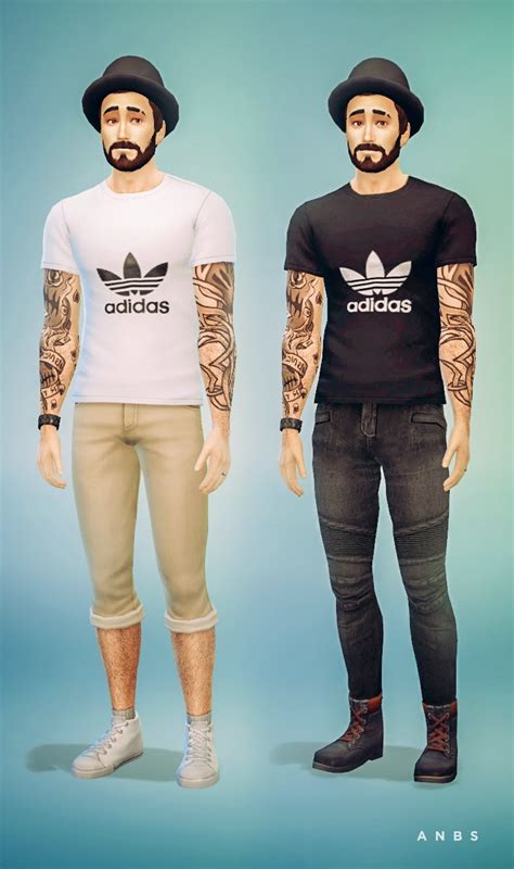 My Sims 4 Blog Adidas T Shirts For Males By Simsalachie