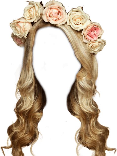 Freetoedit Wig Blond Long Hair Wig Sticker By Agdemoss