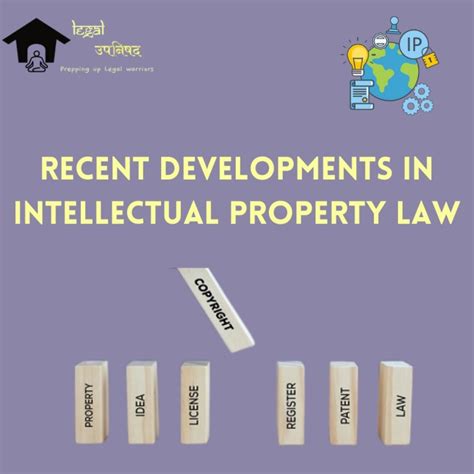 Recent Developments In Intellectual Property Laws In India