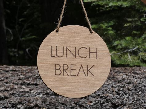Lunch Break Sign For Office Printable