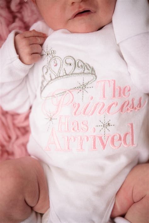 Baby Girl The Princess Has Arrived Shirt Or Bodysuit Baby Etsy
