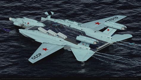 Soviet Atomic Powered Ground Effect Light Carrier 19701 Smelost By