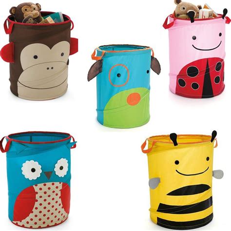 Lovely Cartoon Style Folding Bucket For Toy Large Storage Bucket For
