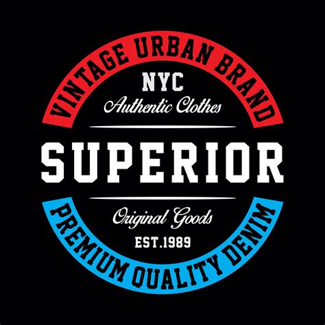 New York City Vintage Urban Brand Superior Typography Design For T