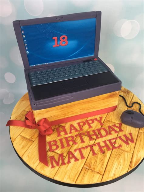 Birthday cake design for men:husband cake:cake decorating ideas. Laptop Birthday Cake - Mel's Amazing Cakes