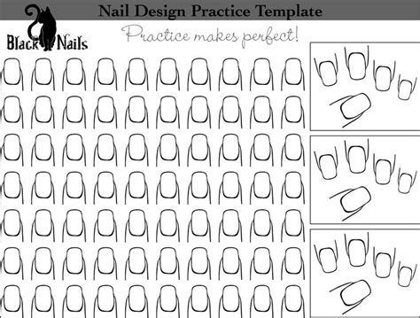 Nail art design practice sheet black cat nails pinterest. 23 best Nail Practice Sheets images on Pinterest | Leaves ...