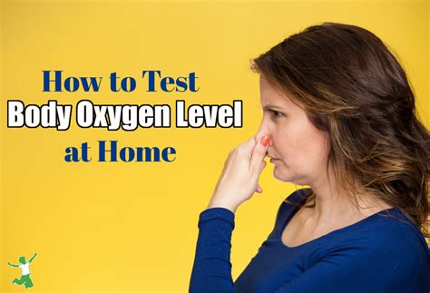 At Home Body Oxygen Level Test Healthy Home Economist