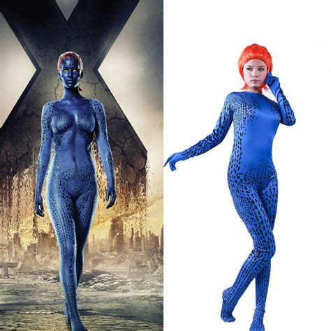 Mystique Costume Jumpsuit Bodysuit X Men Apocalypse Movie For Cosplay
