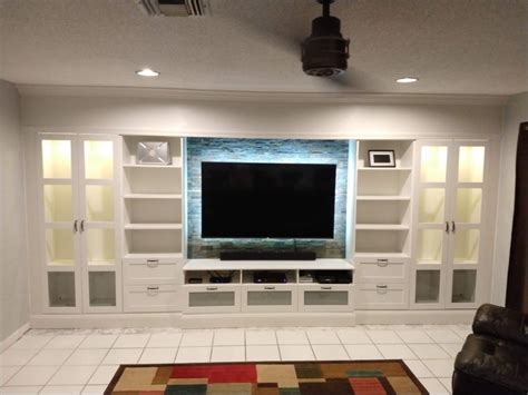 How To Diy An Affordable Ikea Entertainment Wall Ikea Hackers Built