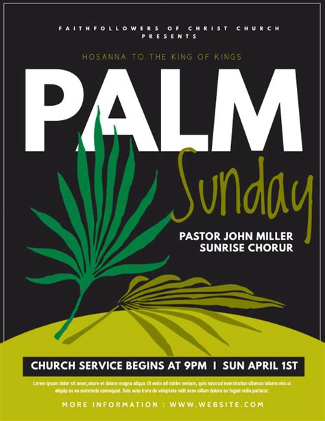 Palm Sunday Template Postermywall