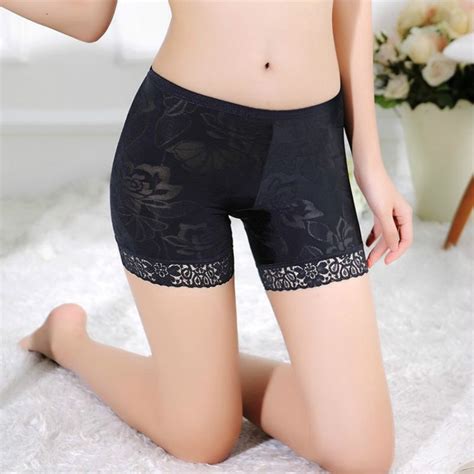 buy summer lace cotton safety shorts women thin middle waist comfortable short