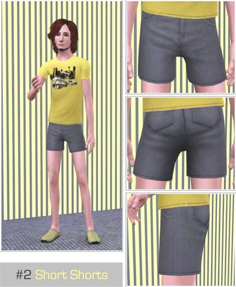 Mod The Sims Not Your Average Man 3 Short Shorts For Yaa Male