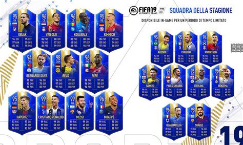 The club overview of bundesliga teams with complete information, news and statistics. FIFA 19 TOTS Ultimate: svelato il Team of the Season con i ...
