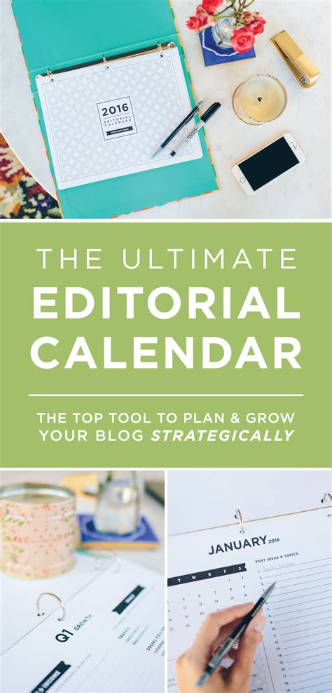 Printable Editorial Calendar For Bloggers The Fox And She Editorial