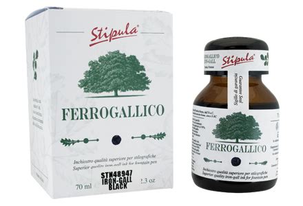 Traditional iron gall ink for calligraphy on parchement and rag paper. Stipula Ink Iron Gall