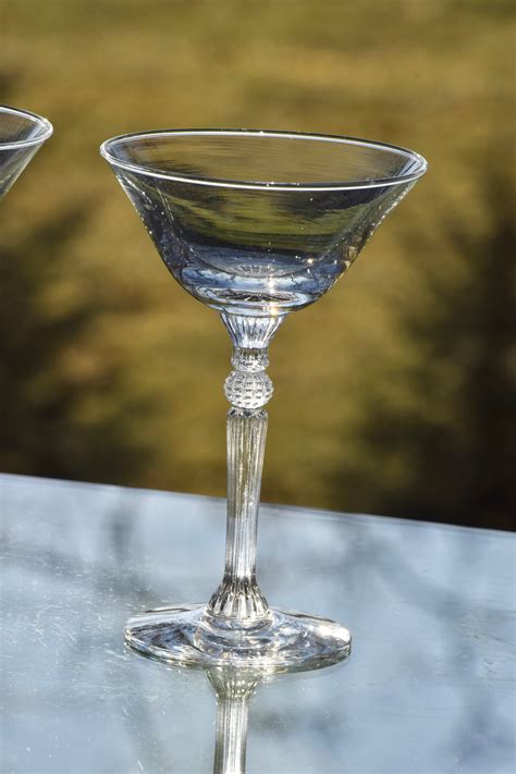 Vintage Cocktail Martini Glasses Set Of 4 Tall Vintage Martini Glasses Mixologist Craft
