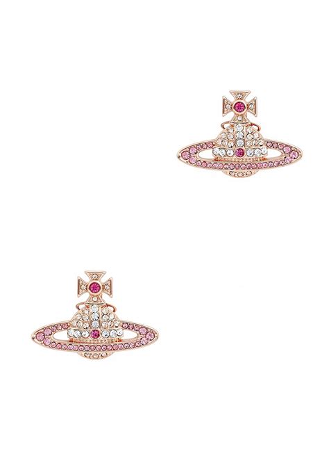 Vivienne Westwood Kika Crystal Embellished Orb Stud Earrings In White Lyst