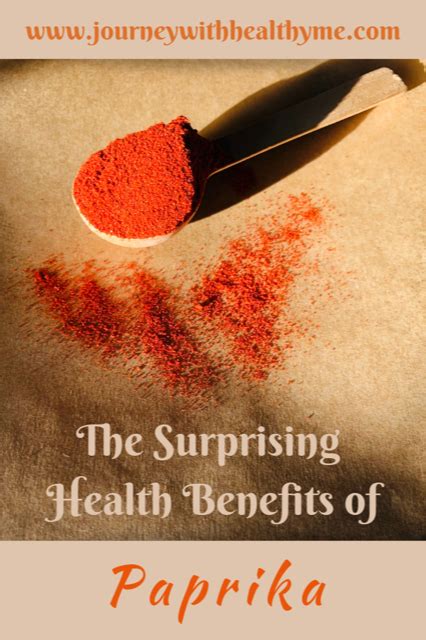 For this reason, it is used by many commercial foods and cosmetic manufactures to add color to the. The Surprising Health Benefits of Paprika - Journey With ...