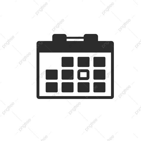 Calendar Black Silhouette Png Transparent Black And White Calendar
