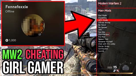 MW Girl Gamer Caught CHEATING On Xbox LIVE Confronting The Cheater Apparently I M A Random