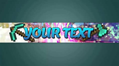 Free Hd Minecraft Youtube Channel Banner Template 2 Youtube