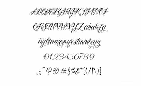 Please, share link to our service, to activate all fonts. Awesome Rebel Tattoo Script Fonts Maker - | TattooMagz ...
