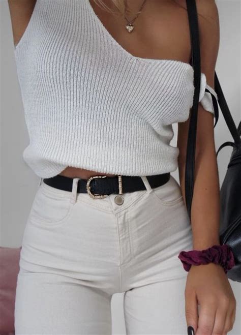 white top jeans and more details ladystyle ropa ropa casual ropa mujer elegante