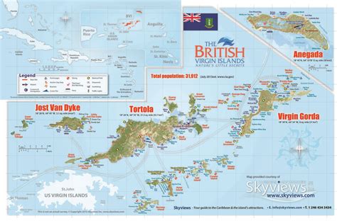 Marinemax Vacations Map Of The Bvi Bvi Vacation Map Tortola