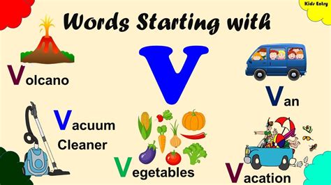 Words Starting With Letter V 25 Words Beginning With V Words That