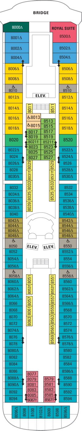 The rhapsody of the seas is the perfect place for you to find your ideal cruise experience, as you cruise to europe, the caribbean or make transatlantic journeys. Rhapsody of the Seas Deck plan & cabin plan